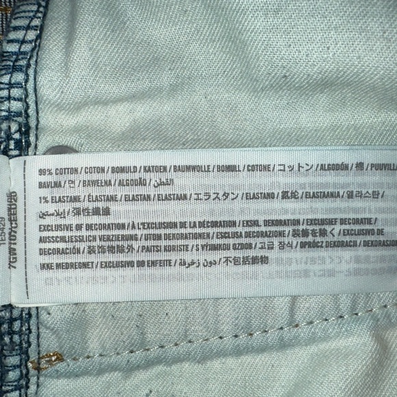 Abercrombie & Fitch Jeans Mens 30x30 Blue Performance Selvedge Straight Stretch - Picture 11 of 14